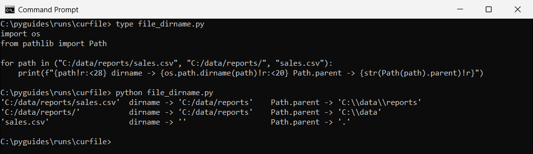 Python Get Path of Current File and Its Directory
