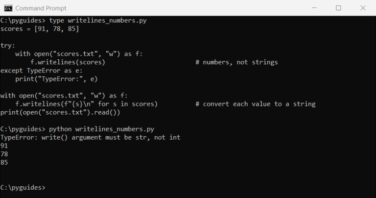 Write Multiple Lines to a File in Python (writelines)