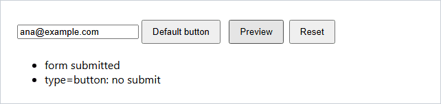 React form in Edge where the default button submitted the form and the type button only ran its onClick handler