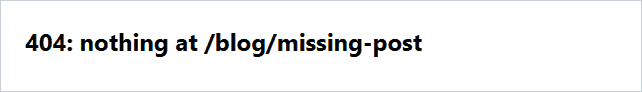 React Router catch-all route in Edge showing 404 nothing at /blog/missing-post for an unknown URL