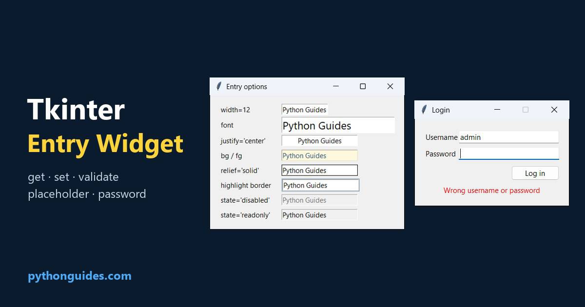 How To Use Matplotlib In Python Python Tkinter Entry Widget: Get, Set and Validate