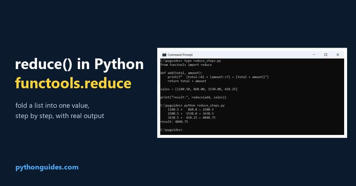 Tensorflow Operators reduce() in Python: functools.reduce With Examples